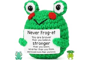 AXERHK Emotional Support Potato, Frog Plush Doll With Card, Cute Potato For Carnival Birthday Gift Friend Party Decoration