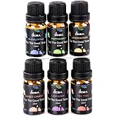 Mukko Home Aroma Therapy 6-Piece Set Natural Incense Holder Oil & Moisturizing Oil & Diffuser Oil, FAN24