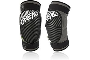 O'NEAL | Protector de Rodilla y Espinilla | MTB FR | Certificado según EN 1621-1, también se puede llevar debajo de los pantalones sin problemas | Protector de Rodilla | Adulto | Gris Blanco | Talla M