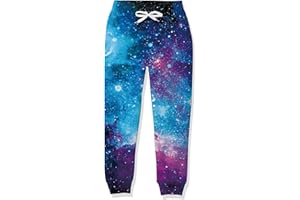 RAISEVERN Ragazzo Pantaloni 3D Tuta Sportiva Cool Jogger Stampa Ragazza Divertente Abbigliamento Festa Regalo, 5-14 Anni