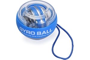 ‎TRIBE WOD TRIBE WOD Gyroball – Gyroskopischer Unterarmtrainer – Handgelenkstärkung – Trainingsgerät für Unterarmball – Verbessert die Griffkraft für Sportler und Musiker – 5,6 x 7,4 x 7,4 cm, Blau