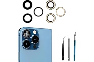 Dakexiong Rückkamera-Glaslinse Ersatz für iPhone 13 Pro/iPhone 13 Pro Max, für iPhone 13Pro / iPhone 13 Pro Max Back Rück Kamera Glas Linse Ersatz, mit Reparaturwerkzeug Kit