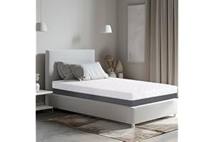 TANHK Materasso Memory Made in Italy | Ortopedico Medio Rigido | Sistema di Alleviamento dei Punti di Pressione | Anallergico, Antibatterico e Antiacaro | Traspirante (Materasso Memory, 90 x 200)