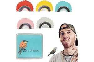 Qeyeid Creative Fun Bird Whistle Magic Bird Caller Tongue Whistle, 5pcs Bird Whistle Toy, Water Bird Whistle, Safe Smooth Magic Tweeting Noisemaker Toys for Kids and Adults Use