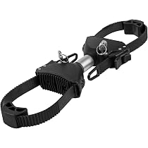 Fischer Adaptateur Cadre Vélo – Réglable, Compatible Tubes Jusqu'à 6cm, Écart 65cm – Transport Sécurisé