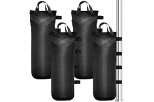 PUEDNO Gewichte für Pavillon 4 Stück, Pavillon Sandsäcke 800D Oxford, Sandsäcke zum Beschweren, Verdicken Sandsack Beschwerung für Zelt Pavillon, 50 x 20cm