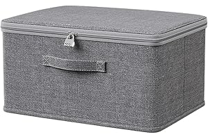 ACESOME ㅤ ACESOME Lockable Box, Medicine Storage Box, Fridge Safe, Medicine Box with Combination Lock, Storage Box for Sweets, Toys (30 x 20 x 14 cm)