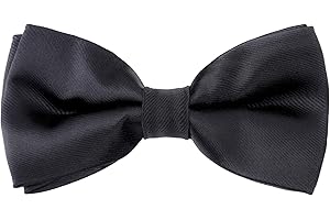 Kajeer Kids Boys Silk Bow Ties - Adjustable Pre-tied Solid Bowties for Girls Baby Toddler Birthday Wedding Party Photo