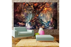 PADOLA ZQ Tapisserie Wandteppich Mond und Sonne Psychedelische Wandbehang Mandala Bohemien Hippie Tarot Wandtuch Tapestry Indisch für Wohnheim(03,150x200cm)