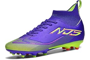 GOGOUP Mens Football Shoes Outdoor Professional Training Football Boots High Top Spikes Youth Children's Astro Turf Soccer Shoes Unisex