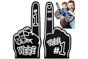 Doigts et mains en mousse | Grand doigt de ventilateur de sport universel en mousse | Accessoires colorés et confortables pour fans de sport numéro 1 pour encourager Zorq