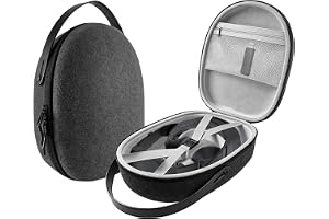 Bärfodral för Steam Frame VR/Vision Pro, förvaringsfodral med hårt skal, resväska, anti-fall, stötsäker, bärbar organisatör med bärhandtag för ångram, VR-headsetkontroller, tillbehör