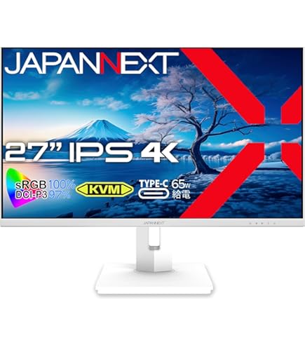 未使用 JN-IPS282UHDR-C65W 4K 3840×2160USB-C JAPANNEXT PC Monitor | Recharge Your Computer Via USB-C (65W) | 28