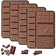 First Try Break-Apart Shape Chocolate Mould|Dairy Milk Chocolate Bar|Silicone Diy 3D Candy Mold|deal for Chocolate, Cake, Brownie Topper, Gummy, Jello and Cake Decoration|Brown - 9 Cavity 1 Mold