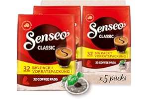 ‎SENSEO Senseo Pads Classic, Vorratspackung, 5 x 32 Getränke, 160 Kaffeepads