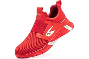 IYVW Safety Shoes Men Women Steel Toe Cap Trainers Lightweight Work Shoes Breathable Industrial Sneakers Work Utility Footwear Non Slip Anti Smash Fashion