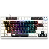 Gameagle 75% RGB Mekanik Oyuncu Klavyesi, T&uuml;rk&ccedil;e Q, Kırmızı Switch KB-08 | Double Shot, 26 Tuş Anti-Ghosting, Ekstra Tuş Takı