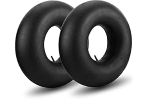 NONMON 18x8.5/9.5-8 Chambres à air de Roue Brouette, 2 Pièces Tubes Intérieurs de Remplacement avec Valve Droite pour Tondeuse à Gazon, Tracteur à pelouse, VTT Quad 4 Roues, Go Karts, etc