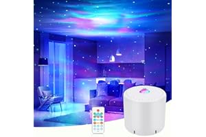 MHAZDZE LED Star & Galaxy Projector with Remote Control, Adjustable Speed & Brightness Night Light, Aurora Lights for Adult Party Decoration