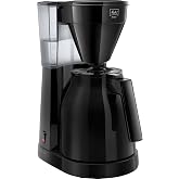 Melitta, Therm II Drip Coffee Maker with Isothermal Jug, Easy Click Function, Black, 1023-06, 1050 W, 1 Liter