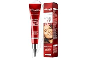 VELAMO ADVANCED Retinol Eye Cream Anti Aging: Eye Cream for Dark Circles and Puffiness - Caffeine Eye Cream - Under Eye Cream Anti Aging 0.5 FL OZ/15 G