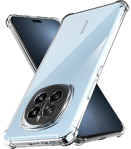 CAUHENYEE Trasparente Cover per Honor Magic 7 Pro Custodia, Cover in TPU ultrasottile, Flessibile e Trasparente, Antigraffio, Antiurto