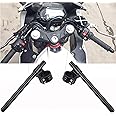 Fullibars clip-ons handlebar Φ 53mm compatible with Ducati 748/749/999 fork Φ 53mm racing cafe racer build, Φ 7/8" bars Tilt angle 7° CNC aluminum