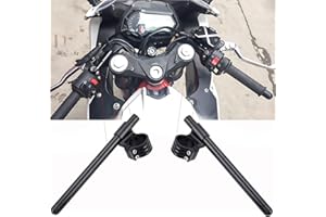 Fullibars kit semimanubri Ø 35mm per universale forcella Ø 35mm CB500 GS550 GS750 XS500 cafe racer semi manubri rialzati 2.5mm inclinazione 7°,tubo Ø 22.2mm,realizzato in CNC alluminio