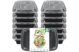 AKOLAFE 30 sztuk pojemników do przygotowywania posiłków, pojemniki na żywność wielokrotnego użytku z pokrywkami, 1000 ml, pudełko na lunch, bez BPA, zamrażarka, 1 przegródka, nadaje się do kuchenki mikrofalowej, zamrażarki i zmywarki