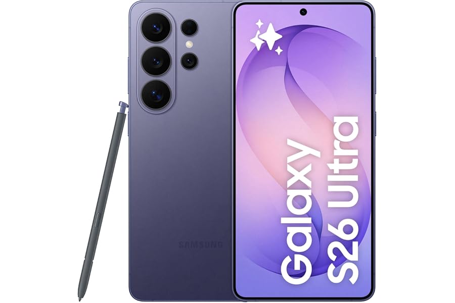 Samsung Galaxy S26 Ultra AI Smartphone, 512GB, 3 years Warranty, Integrated Privacy Display, Powerful Processor, Photo Assistant, 200 MP Camera, 5000 mAh, Cobalt Violet