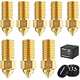 Creality Official High-speed Brass Nozzle Kit Ender 3 V3 SE Nozzles 8Pcs for Ender-3 V3 SE/Ender -5 S1 / Ender- 7 3D Printers