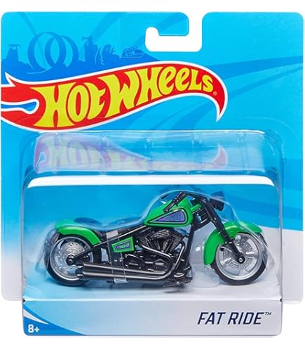 Hot Wheels Street Power Green Twin Flame Motorcycle - Kids
