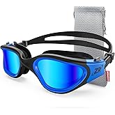 ZIONOR G1 - Gafas de natación polarizadas para unisex y adulto y mujer, anti niebla, 100% anti UV gafas de buceo