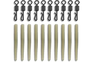 Bank Tackle Anti Tangle Sleeves + Size 8 Quick Change Swivels Carp Fishing Terminal Tackle 5 Colours Available