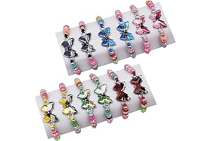 Zliger 12 Stück Kinder Armbänder Freundschaftsarmband Handgemacht Geflochten Einstellbar Armband Kinderschmuck für Mädchen