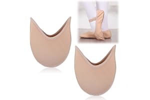 XZEIT Almohadillas de calcetín para Zapatos de Punta de Ballet, Almohadillas para Bolsas de Dedos, Cubierta de Puntera de Tela Tejida, Medias Medias Antideslizantes,Almohadillas para Ballet, (Cortas)
