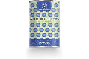 Poudre de myrtille - myrtilles biologiques lyophilisées | 100% de fruits | sans additifs + de nombreux ingrédients | Good Nutritions 120g