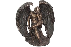 Nemesis Now Lucifer The Fallen Angel - Figura Decorativa (16,5 cm), Color Bronce