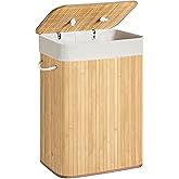 Cesto Portabiancheria Sottile Con Coperchio, 60 Litri, Piccolo Cesto Portabiancheria Con Manici E Borsa Rimovibile Cesti Portabiancheria Sottili~p122777510