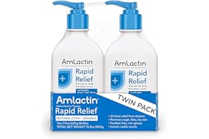 AmLactin Rapid Relief Restoring Lotion + Ceramides Twin Pack, (2) butelki 7,9 uncji, bez parabenów