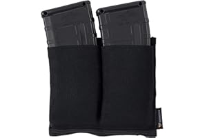 IDOGEAR Funda elástica para Cargadores Dobles M4 Funda para Cargadores MOLLE Porta Cargadores táctico para Cargadores de Rifle M4