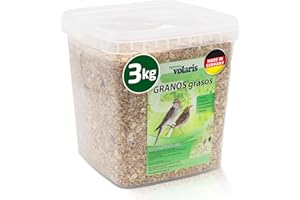 Eggersmann volaris Comida para pájaros silvestres durante todo el año, 3 kg [granos de grasa] Comida para aves silvestres durante todo el año | pienso difuso rico en grasa para todo tipo de aves