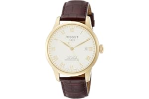 Tissot Męski zegarek Le Locle ze stali nierdzewnej, brązowy, automatyczny zegarek, Brązowy, Zegarek automatyczny