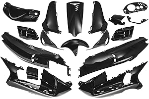 Kit carenatura Maxtuned da 15 pezzi, nero metallizzato per Gilera Runner