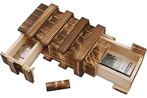 You&Lemon Holz Geschenkbox, Magische Rätselbox mit 2 Sicheren Fächern, Puzzle Box für Geschenk Schmuck Geld, Hochzeit Geburtstag Geschenk