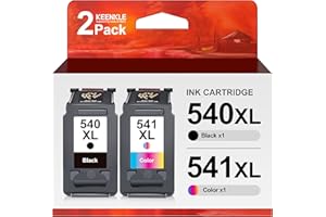 KEENKLE PG-540XL CL-541XL Rigenerato Cartucce Sostituzione per Canon 540 541 XL per Canon Pixma TS5150 MG3650 MG3550 TS5151 MG2250 MG3150 MG3600 MG4250 MX375 MX395 (Nero Tri-Colore, 2-Pack)