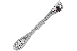 ‎HERM SPRENGER Sprenger Niederholer-Talje 6 mm Seilzug I Gleitlager Block, Schotklemme – 5 Meter Schot I UV-beständiger Kunststoff und rostfreier Edelstahl I mit wiederverschließbarer Aufbewahrungstasche