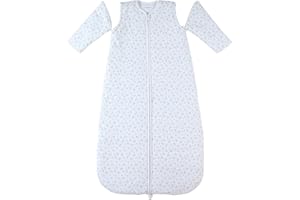 Noukie's Śpiwór dziecięcy w połowie sezonu 6-24 miesięcy (100 cm), TOG 1-2 z odpinanymi rękawami, dżersej, Romans