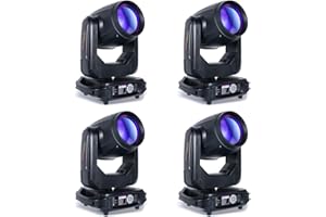 OSUSUENT 4PCS 295W Teste Mobili LED Beam RGBW 16 Gobos 14 Colores Lampada da Discoteca Moving Head 10R per DJ Feste Bar Disco Palcoscenico Illuminazione