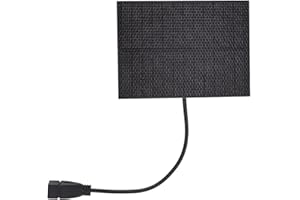 SALALIS Mały Panel Słoneczny 5V Panel Słoneczny 5W Monokrystaliczny Lekki Mini Panel Słoneczny z Kablem USB Ogniwo Słoneczne do Telefonów Komórkowych, Power Bank, światła Kempingowe
